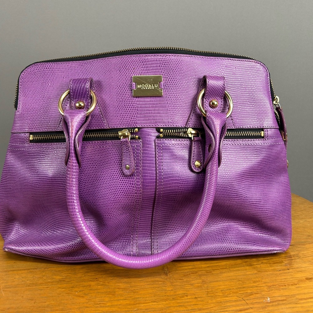 MODALU Purple Satchel Purse